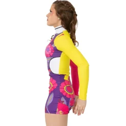 60s Floral Biketard