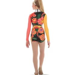 60's Flower Child Biketard