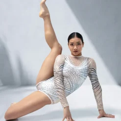 Starburst Geometric Sequin Leotard