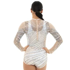 Starburst Geometric Sequin Leotard