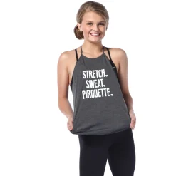 Stretch Sweat Pirouette Tank