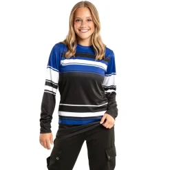 Stripe Colorblock Long Sleeve Shirt