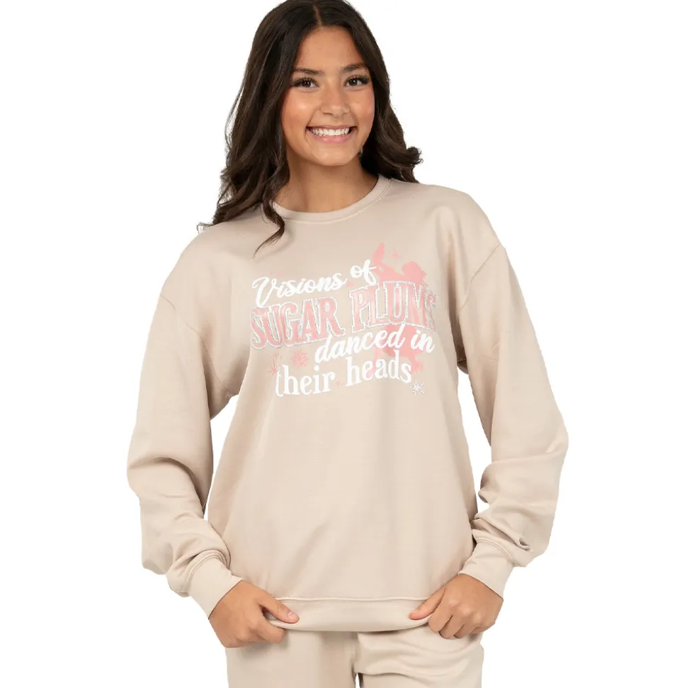 Sugar plums danced in their head Holiday Crewneck sweater