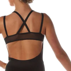Sweetheart Mesh Panel Leotard