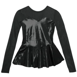 Sweetheart Peplum Long Sleeve Top