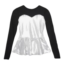 Sweetheart Peplum Long Sleeve Top