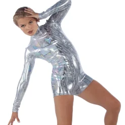 Time to Shine Foil Biketard