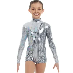 Time to Shine Foil Biketard