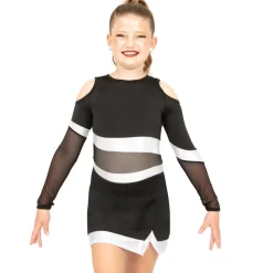 Youth Asymmetrical All Star Cheer Skort Dress