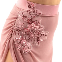 Youth Asymmetrical Mesh Skirt With Attached High Waist Brief