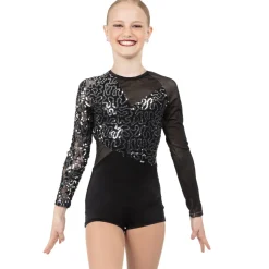Youth Belong Sequin Lace Biketard