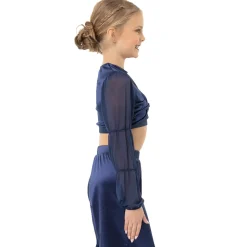 Youth Billow Sleeve Twist Midi Top