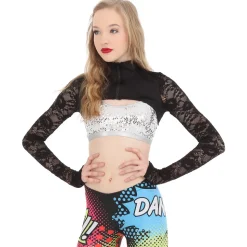 Youth Body Wrapper Lace Crop Jacket