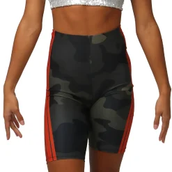 Youth Camo High Waist Biker Shorts