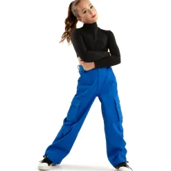 Youth Cargo Parachute Wide Leg Cinched Pants