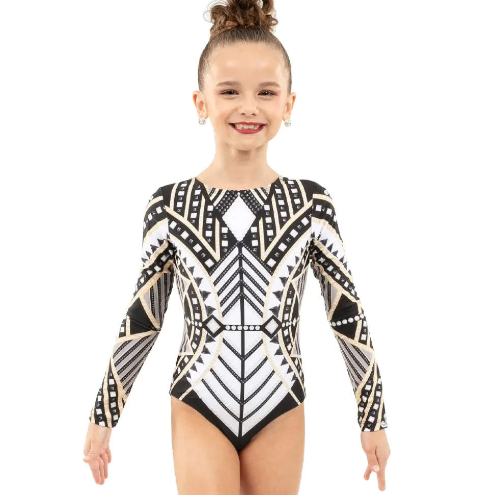 Youth Deco Long Sleeve Leotard