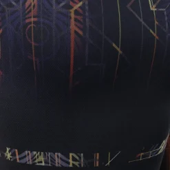 Youth Deco Vertical Lines Mesh Unitard