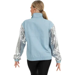 Youth Denim Sequin Jacket