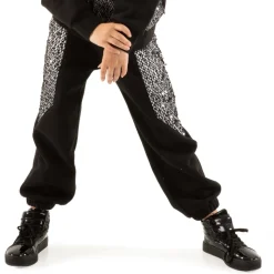 Youth Fishnet Mesh Panel Joggers