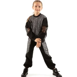 Youth Fishnet Mesh Panel Joggers