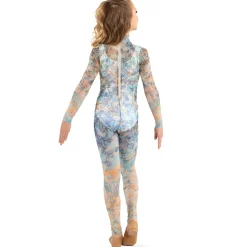 Youth Floral Mesh Unitard