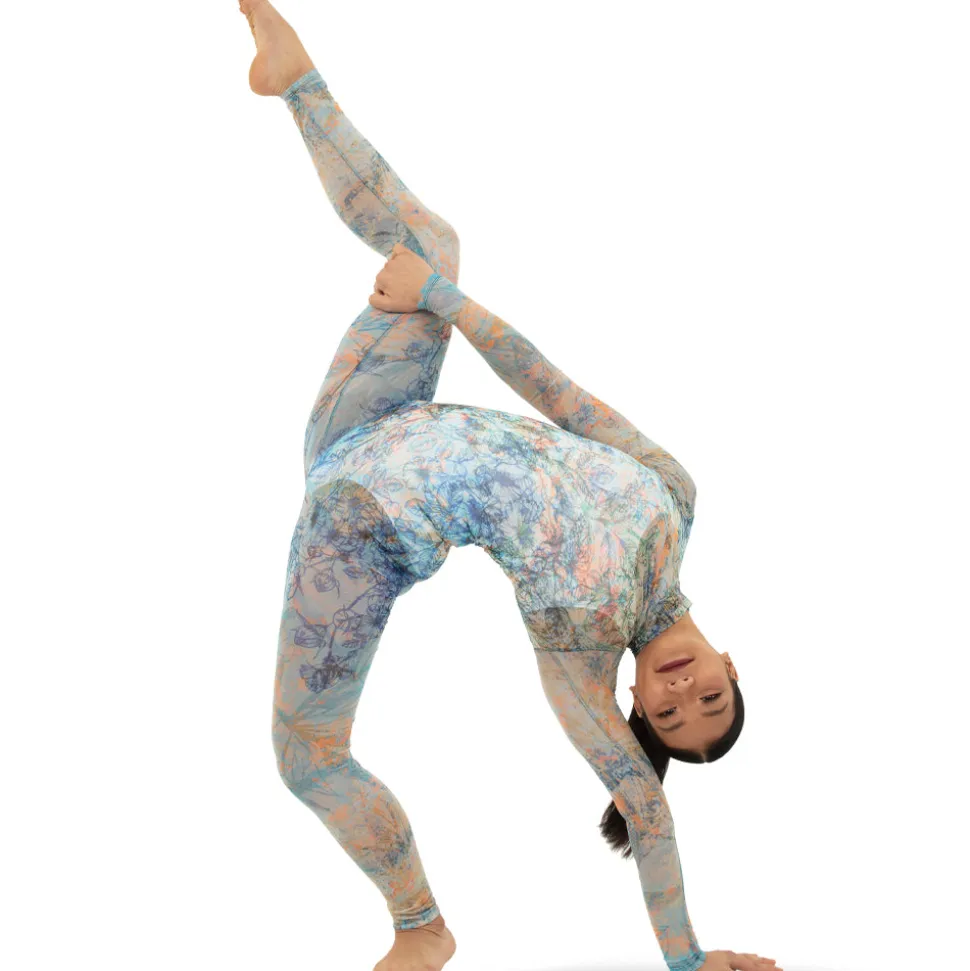Youth Floral Mesh Unitard