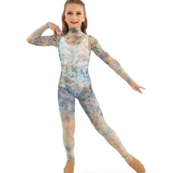Youth Floral Mesh Unitard