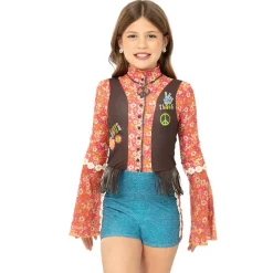 Youth Flower Power Hippie 70s Biketard