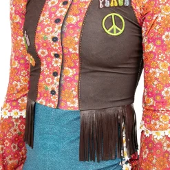 Youth Flower Power Hippie 70s Biketard