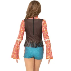 Youth Flower Power Hippie 70s Biketard