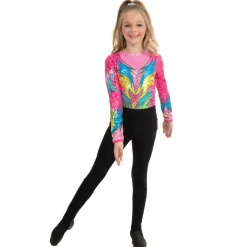 Youth Fluoro Flora Leotard