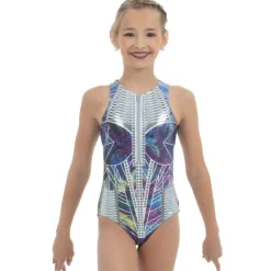 Youth Galaxy Princess Zipper Front Leotard