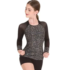 Youth Iridescent Sequin Long Sleeve Top