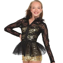 Youth Lace Peplum Jacket