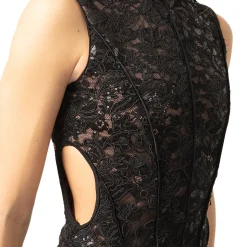 Youth Lace Sequin Sleeveless Performance Leotard
