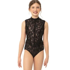 Youth Lace Sequin Sleeveless Performance Leotard