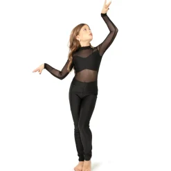Youth Long Sleeve Mesh Unitard
