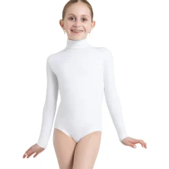 Youth Long Sleeve Turtleneck Leotard w/ Snaps