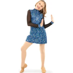 Youth Mesh Long Sleeve Sequin Tunic