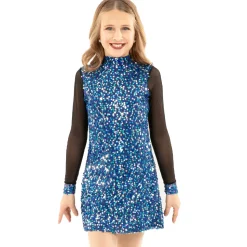 Youth Mesh Long Sleeve Sequin Tunic