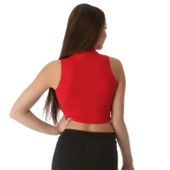 Youth Mock Neck Crop Top