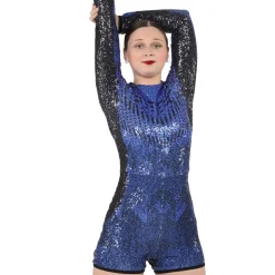 Youth No Limit Long Sleeve Sequin Biketard