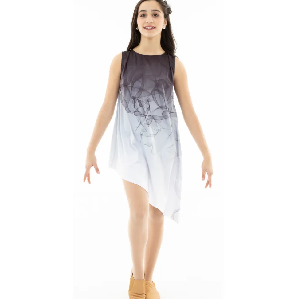 Youth Ombre Asymmetrical Overdress