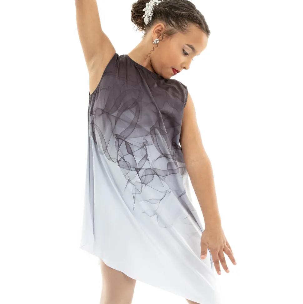 Youth Ombre Asymmetrical Overdress