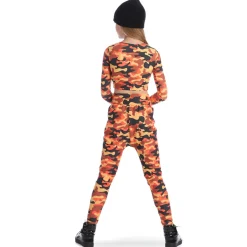 Youth Orange Camo Harem Pant