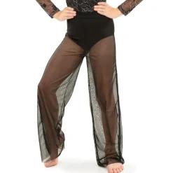 Youth Power Mesh Wide Leg Pant with Attached Brief