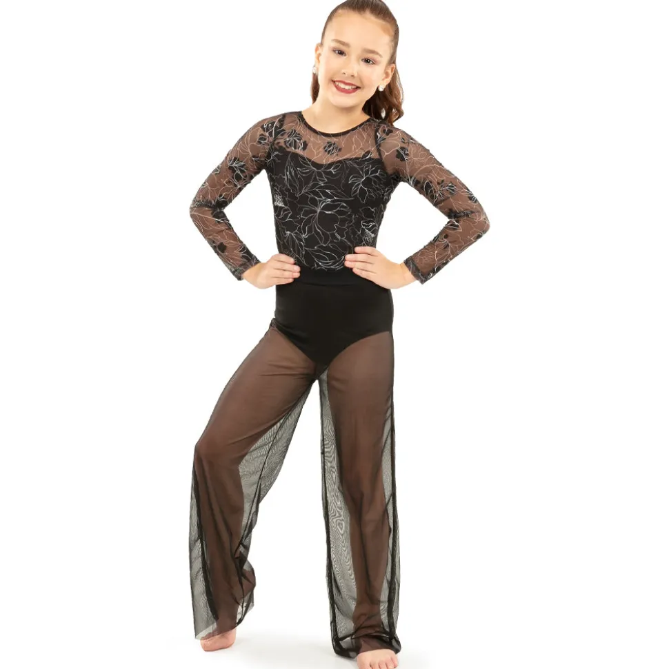 Youth Power Mesh Wide Leg Pant with Attached Brief