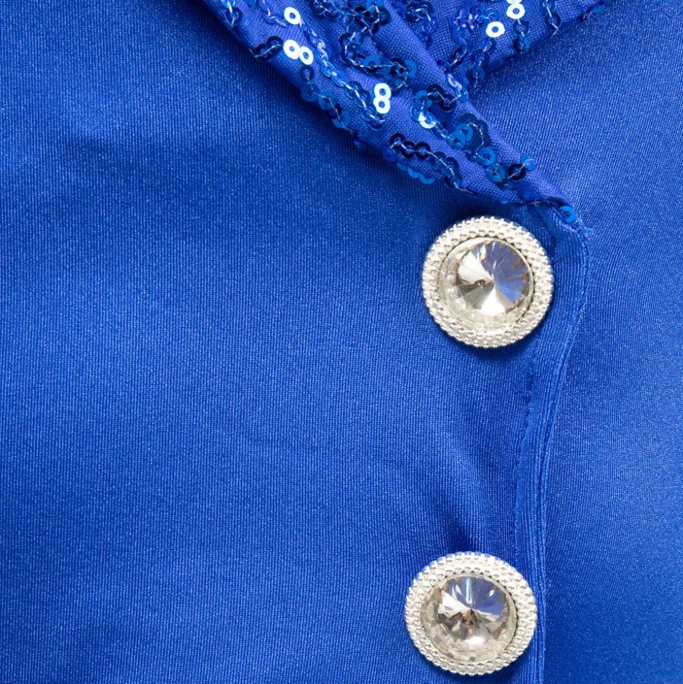 Youth Sequin Lapel Dress
