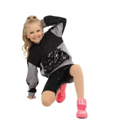 Youth Sequin Panel Windbreaker