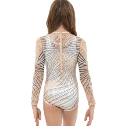 Youth Starburst Geometric Sequin Leotard